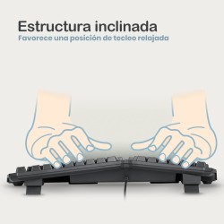 Teclado Ergonómico USB Perixx 413 (ES)