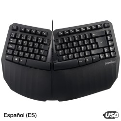 Teclado Ergonómico USB...