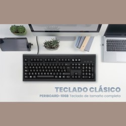 Teclado Completo/Full Size USB Perixx 106 negro