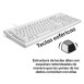 Teclado Completo/Full Size USB Perixx 106 blanco