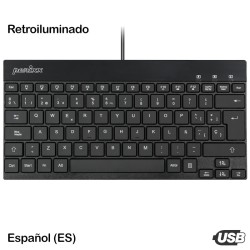 Teclado Retroiluminado Mini USB Perixx 326 (ES)
