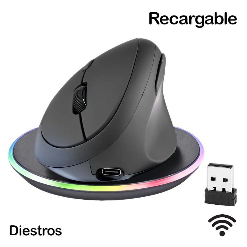 Perixx Spain. Ratón ergonómico PERIMICE-719 (Diestros)