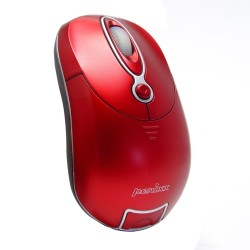PERIMICE-602 Ratón Mini.  Wireless. Rojo.   Vista lateral